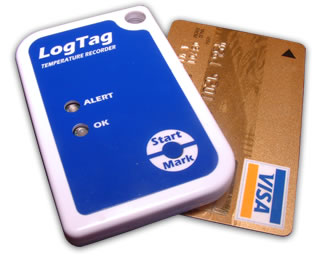 enregistreurs de température LOGTAG Carte de crédit