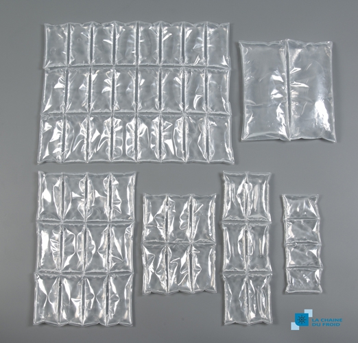 Accumulateur de froid 0°C, 500g, 8 cellules (lot de 1760 unités) Accumulateur de froid Matelas eutectique HYDROBULLE - gamme